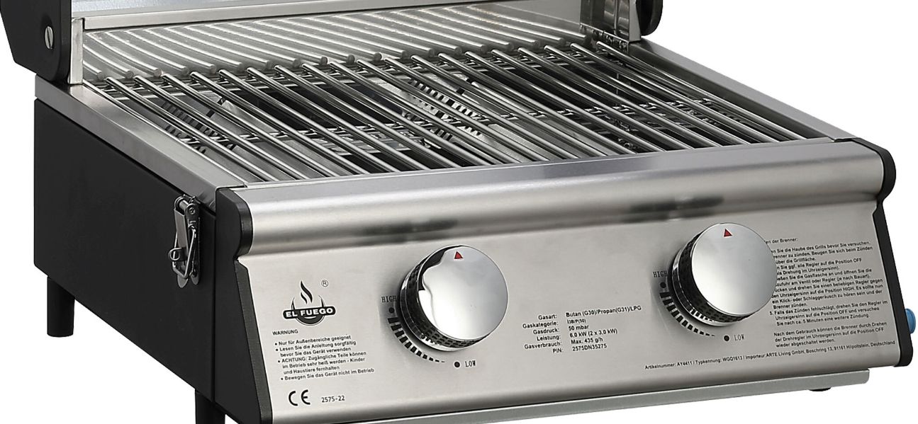 🥩 El Fuego Jesolo Edelstahl Gasgrill für 134,95€ (statt 179€)