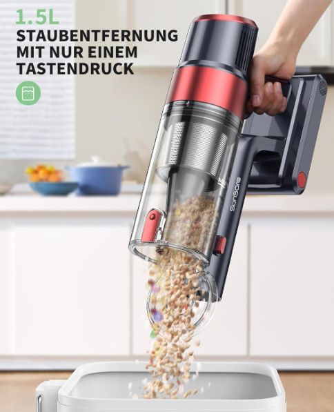 SunSare Akku Staubsauger mit 450W, 40.000Pa & für Tierhaare für 159,99€ (statt 200€)