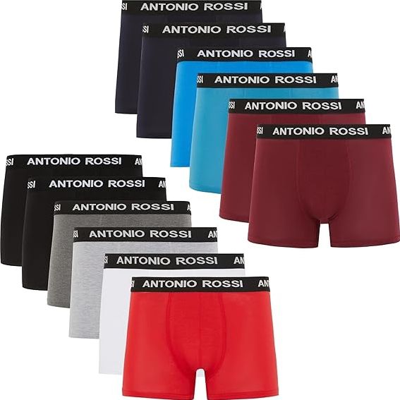 12er Pack Antonio Rossi Boxershorts in versch. Farben ab 33,65€ (statt 40€)