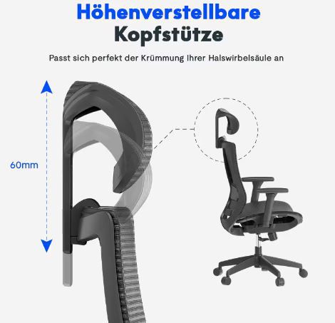 💺 Flexispot BS4 Ergonomischer Vollnetz Bürostuhl für 125,99€ (statt 240€)