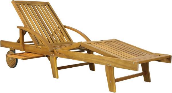 Casaria Sonnenliege aus Akazienholz, Klappbar für 109,95€ (statt 127€)