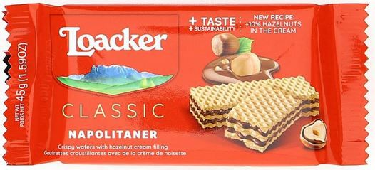 25 x 45g Loacker Classic Napolitaner Waffeln ab 15,52€ (statt 22€)