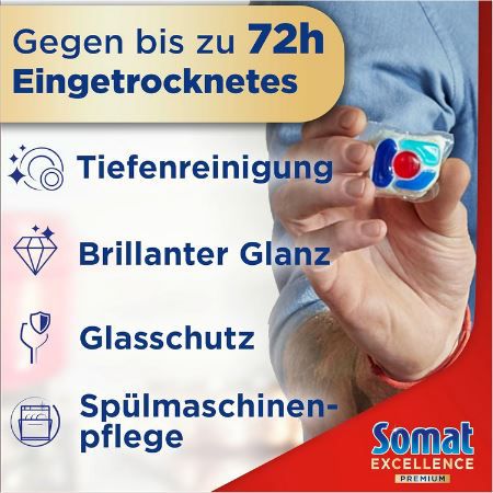 134er Pack Somat Excellence Premium 5in1 Caps ab 21,33€ (statt 35€)