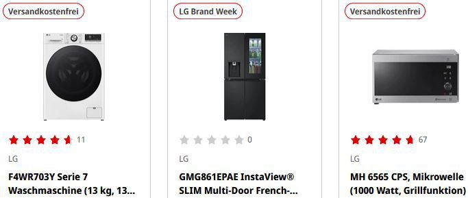 Media Markt: LG Aktionswoche mit TV, Haushalt & Gaming   z.B. 50 QNED TV 799€ (statt 949€)