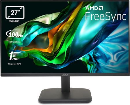 Acer EK271H 27 Full HD Monitor mit 100Hz, 1ms für 97,75€ (statt 120€)