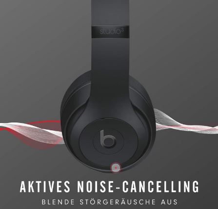 Beats Studio3 Over Ear Bluetooth Kopfhörer mit NC für 157,21€ (statt 172€)