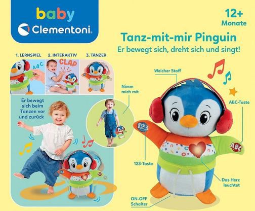 Clementoni Tanz mit mir Pinguin für Kleinkinder ab 1 Jahr für 12,99€ (statt 29€)