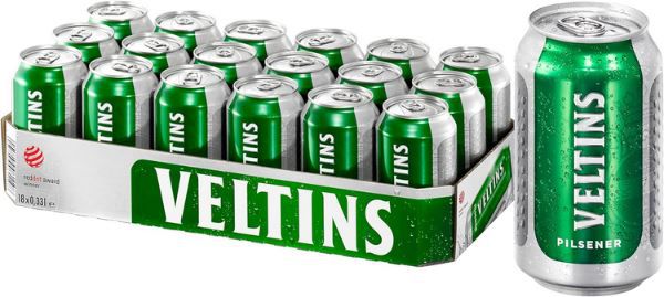 18er Pack VELTINS Pilsener, 0,33L Dose ab 10,88€ (statt 14€)