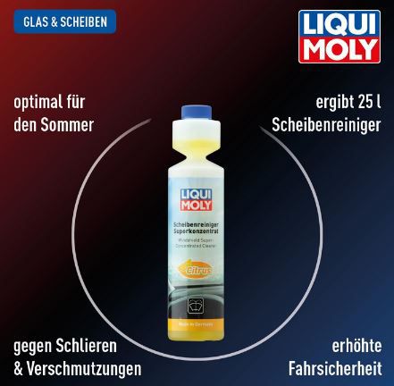 Liqui Moly Scheibenreiniger Superkonzentrat Citrus, 250ml, 1:100 für 5,76€ (statt 10€)