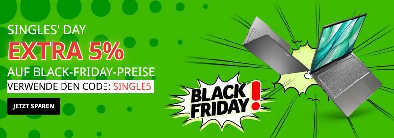 🔥 Acer Singles Day + Black Friday Deals bis  700€ + 5% Extra