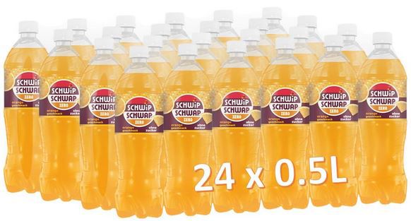 🍊 24 x Schwip Schwap Zero Orange, 0,5L für 18,95€ (statt 29€)