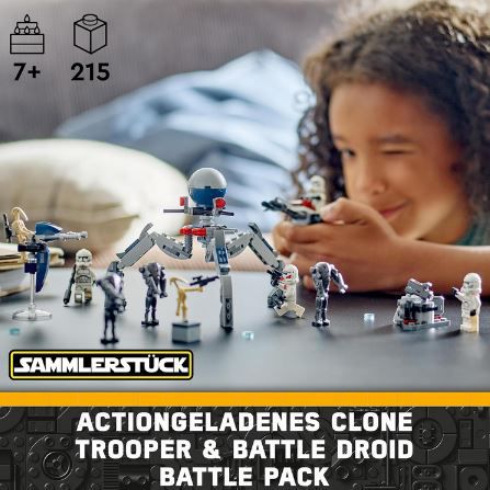 LEGO 75372 Star Wars Clone Trooper & Battle Droid Battle Pack für 17,99€ (statt 21€)