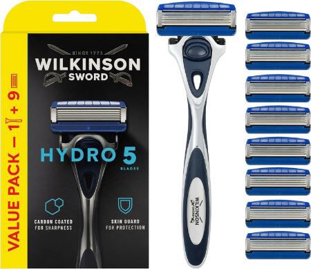 Wilkinson Sword Hydro 5 Skin Protection Rasierer inkl. 9 Klingen ab 15,29€ (statt 19€)