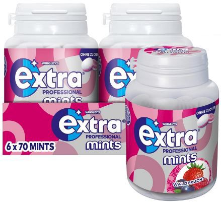 6 x 70er Pack Extra Mints Professional Waldfrucht Pastillen ab 9,64€ (statt 14€)