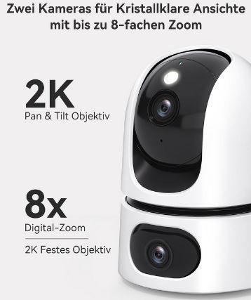 Imou 2K+2K QHD Dual Überwachungskamera für 26,99€ (statt 36€)