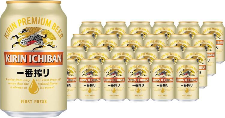 24er Pack Kirin Ichiban, japanisches Premium Bier, 0,33L ab 25,64€ (statt 35€)