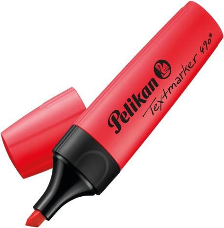 10er Pack Pelikan 490 Textmarker Leuchtrot für 5,21€ (statt 8€)