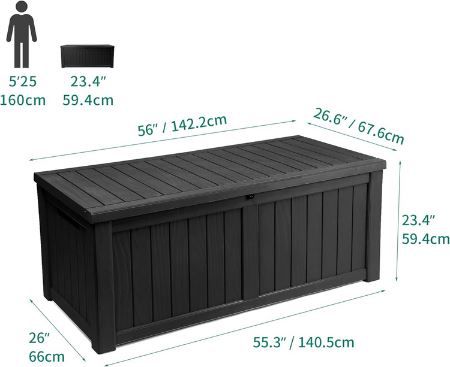 Yitahome Wetterfeste Gartenbox mit 450 Liter für 131,99€ (statt 165€)