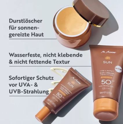 ☀️ M. Asam Sun Gesicht & Körper Sonnenpflege Set, 3 tlg. für 32,94€ (statt 53€)