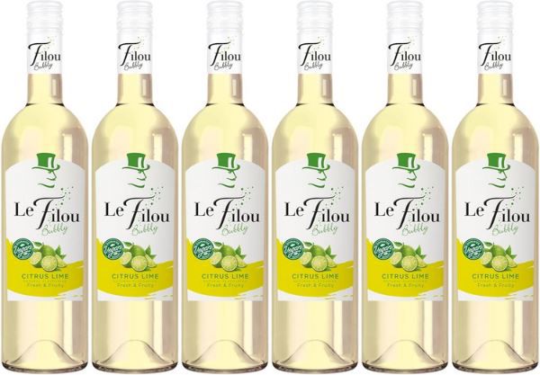 6 Flaschen Le Filou Bubbly Citrus Lime Wein Cocktail für 20,34€ (statt 24€)