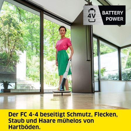 Kärcher FC 4 4 Hartbodenreiniger Battery Set für 150€ (statt 210€)