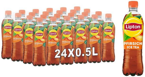 24er Pack Lipton Ice Tea Peach, 0,5L für 22,89€ (statt 29€)