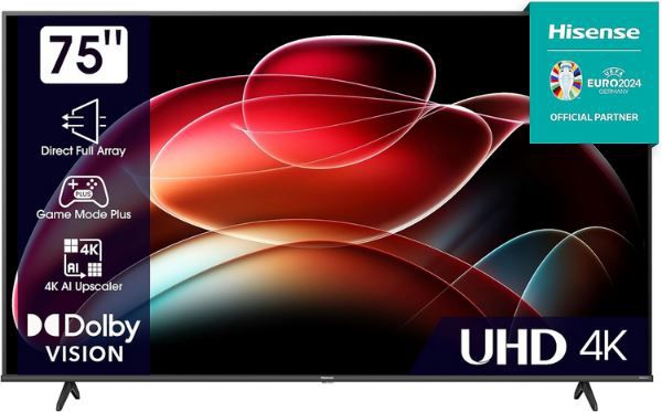 Hisense 75E6KT 75 4K UHD LED Smart TV für 659€ (statt 899€)