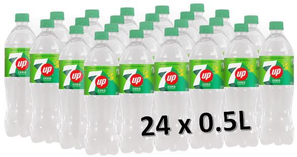 24er Pack 7UP Zero Zitronen  & Limetten Limonade, 0,5L für 18,95€ (statt 29€)