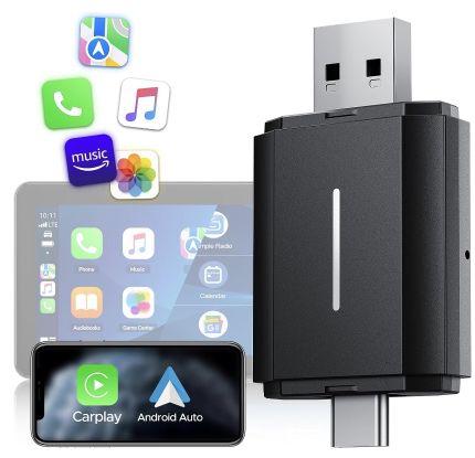 Lamto 2in1 Wireless Adapter für Apple CarPlay & Android Auto für 37,49€ (statt 50€)