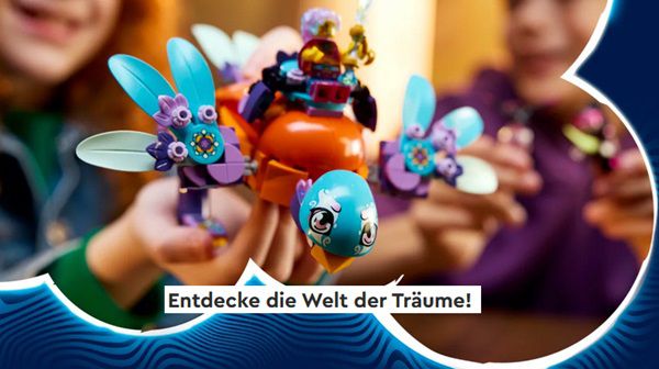 Gratis Stirnband mit Hase Bunchu oder der Nimmerhexe in LEGO Stores