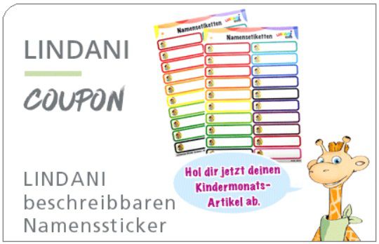 Linda Apotheken: LINDANI beschreibbare Namenssticker gratis