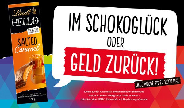 HELLO Tafel – Im Schokoglück oder Geld zurück!