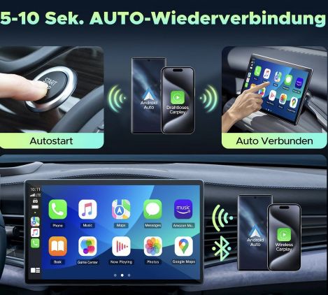 Lamto 2in1 Wireless Adapter für Apple CarPlay & Android Auto für 37,49€ (statt 50€)