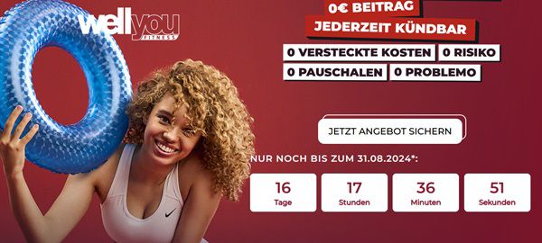 4 Wochen Gratis Training in einem wellyou Club