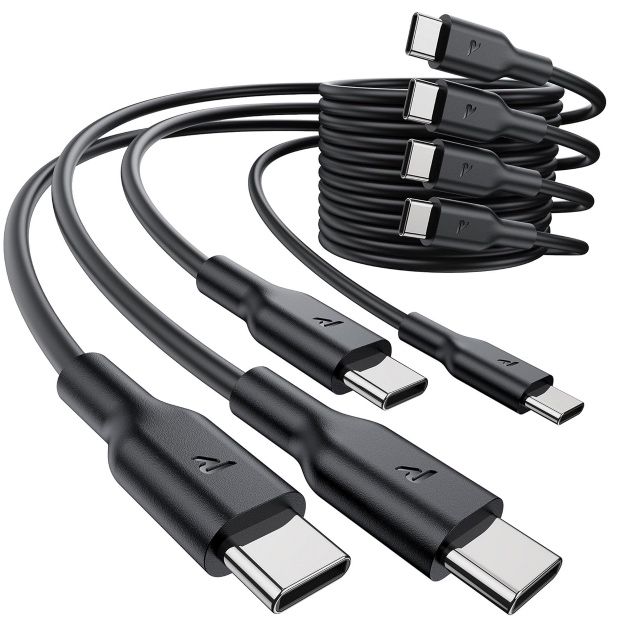 4x RAMPOW 60W PD 3.0 USB C auf USB C Kabel (1m) für 5,49€ (statt 11€)