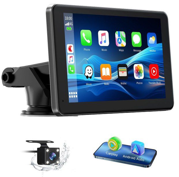 LAMTO RC08CA Wireless CarPlay & Android Auto 7 Zoll Display für 59,99€ (statt 100€)