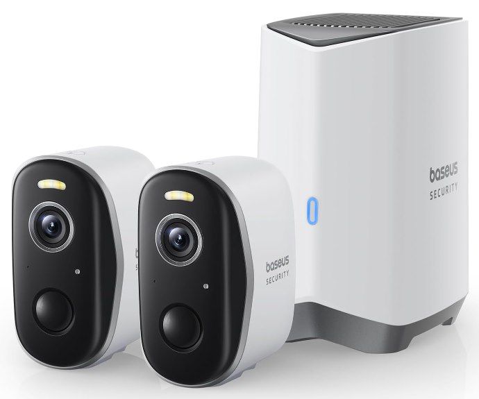 Baseus Security Überwachungssystem mit 2 Cams & Station für 117,32€ (statt 170€)