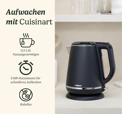 Cuisinart Wasserkocher mit 1,5L für 49,99€ (statt 57€)