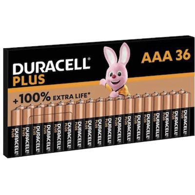 🔋 36x Duracell Plus AAA Batterien ab 25,83€ (statt 32€)