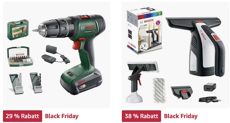 🔥⚒️ Amazon Black Week: Bosch Deals bis  63%   z.B. Handhobel mit 680W für 64,99€ (statt 87€)