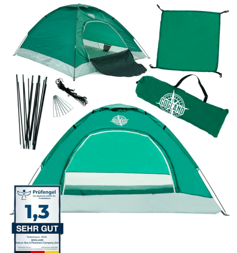 GOGLAND Nature One 2 Personen Camping Zelt für 20,60€ (statt 35€)