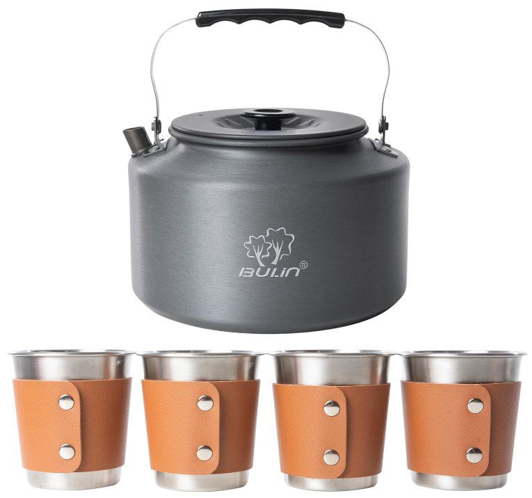 Bulin Camping Wasserkessel (2,2L) + 4 Becher für 17,47€ (statt 25€)