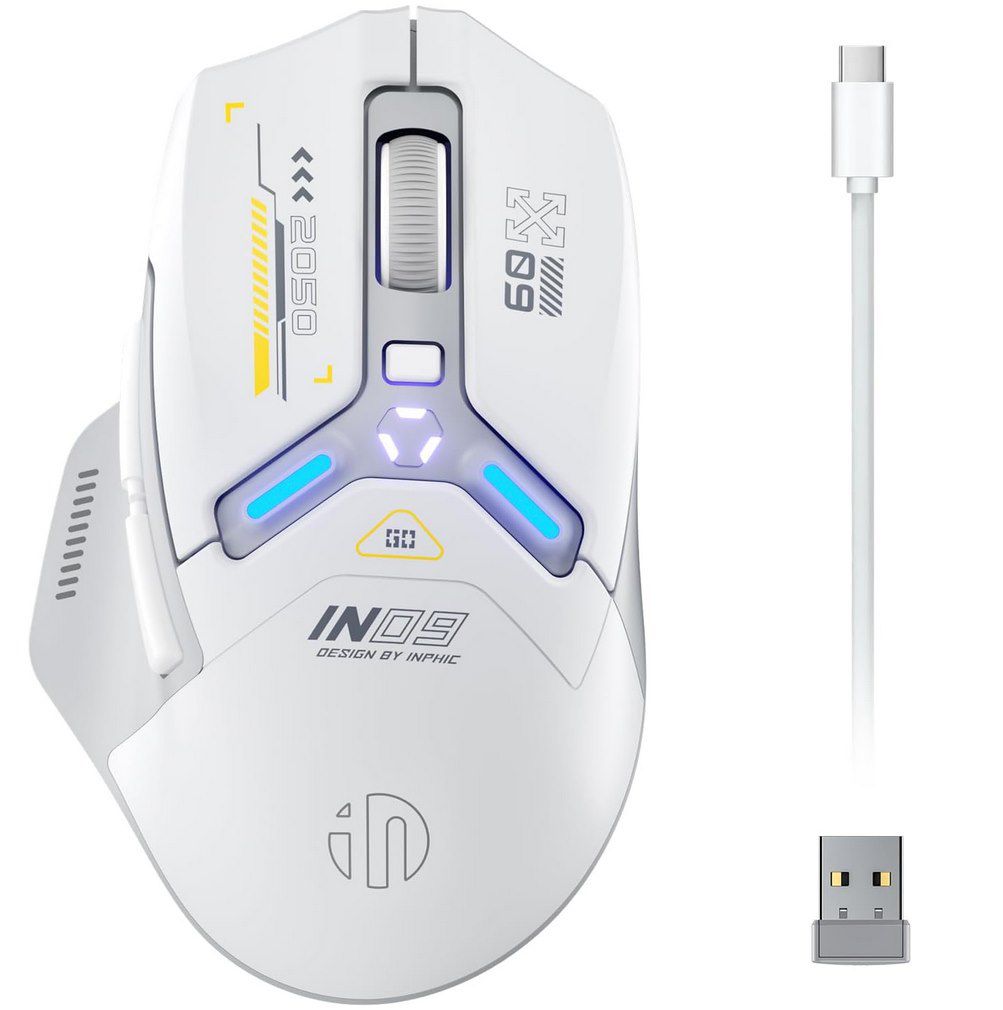 inphic IN9 Gaming Maus mit 10k DPI & RGB für 21,59€ (statt 36€)