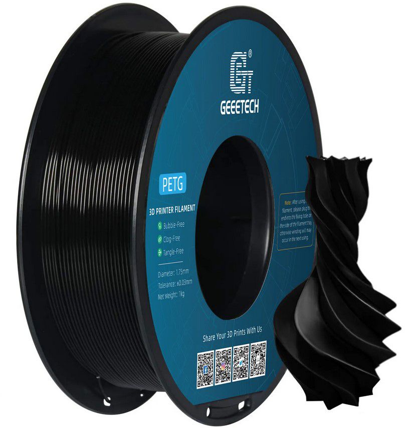 Geeetech PETG Filament Schwarz 3D Druck 1kg für 8,54€ (statt 19€)