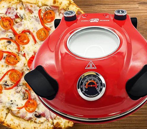 Klaif elektrischer roter Pizzabäcker bis 420 ℃ für 59,49€ (statt 70€)