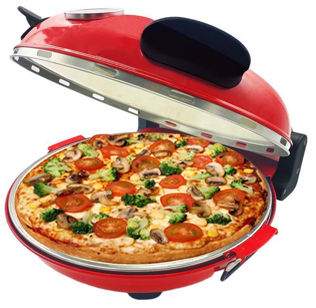 Klaif elektrischer roter Pizzabäcker bis 420 ℃ für 59,49€ (statt 70€)