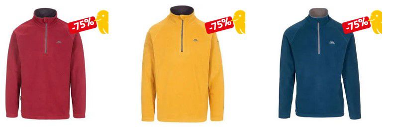 Trespass Blackford Herren Fleece Sweater für je 13,98€ (statt 24€)