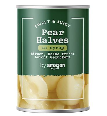 🍐 411g by Amazon Birnen halbe Frucht leicht gezuckert ab 1,13€ (statt 2,27€)