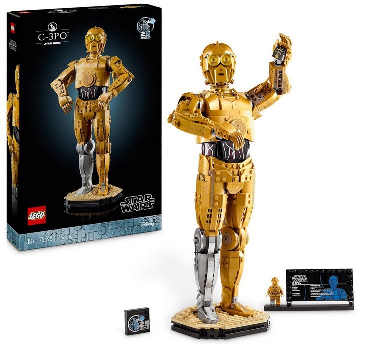 LEGO 75398 Star Wars – C-3PO Sammlerstück? 38cm für 90,58€ (statt 103€)