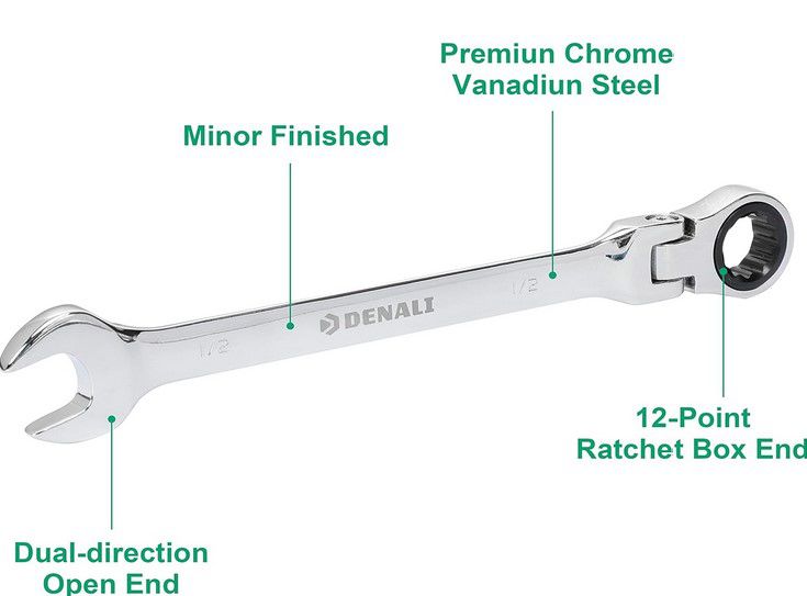 🔧 Denali 5/16 1 Zoll Ratschen Ring Maulschlüssel Satz für 14,20€ (statt 27€)